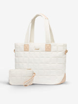 LOVEVOOK 2Pcs Lightweight Puffer Tote Bag, 15.6" 17" 30800