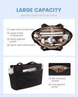 LOVEVOOK 2Pcs Lightweight Puffy Tote Bag 4291