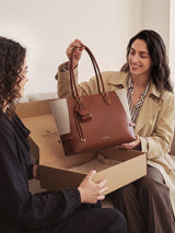 The Anchor Collection Tote Bag, C0003, Cognac