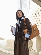 The Anchor Collection Tote Bag, C0003, Cognac