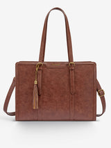 LOVEVOOK 2Pcs Vintage Leather Laptop Tote, 15.6" 17.3" 2208