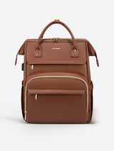 LOVEVOOK Leather Laptop Backpack, 15.6"-18" 175018