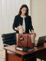 The Anchor Collection Tote Bag, C0003, Cognac
