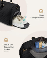 LOVEVOOK 2Pcs Duffel Bag with Toiletry Bag 1972