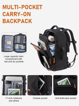 LOVEVOOK 5Pcs Carry on Travel Backpack 40L/45L 1995