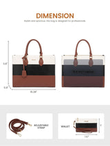 LOVEVOOK 2Pcs Colorblock Laptop Tote Bag, 15.6" 17.3" 3024