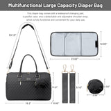 LOVEVOOK 5Pcs Quilted Diaper Tote Bag 2032