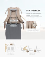 LOVEVOOK 2Pcs Fashion Laptop Backpack, 15.6" 17.3" 2123