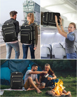 LOVEVOOK 4Pcs Plain Color Travel Backpack, 40L/50L 22210