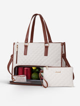 LOVEVOOK 2Pcs Lunch Tote Shoulder Bag, 15.6" 2033