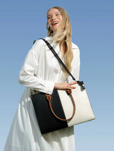 LOVEVOOK 2Pcs Vintage Leather Laptop Bag, 15.6" 2035