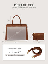 LOVEVOOK 2Pcs Vintage Waterproof Laptop Bag, 15.6" 17.3" 3230