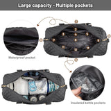 LOVEVOOK 5Pcs Quilted Diaper Tote Bag 2032