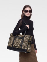 The Anchor Collection Tote Bag, C0004, Leopard Print