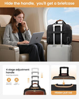 LOVEVOOK Rolling Laptop Bag, 17.3"