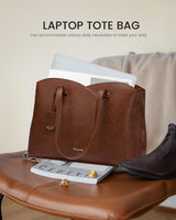 LOVEVOOK Professional Leather Computer Bag, 15.6" 3290