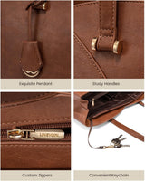 LOVEVOOK Professional Leather Computer Bag, 15.6" 3290