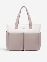 LOVEVOOK 2Pcs Multi-pocket Puffer Tote Bag, 15.6" 17.3" 4327