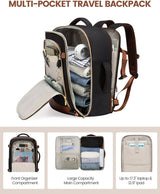 LOVEVOOK 4Pcs Travel Backpack for Airplanes, 40L 2165