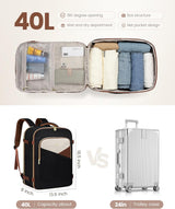 LOVEVOOK 4Pcs Carry on Backpack for Airplanes, 40L/50L 4112