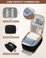 LOVEVOOK 4Pcs Carry on Backpack for Airplanes, 40L/50L 4112