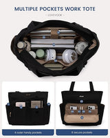 LOVEVOOK Multiple Pocket Laptop Tote Bag, 15.6" 4127