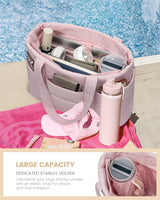 LOVEVOOK Large Puffer Work Tote Bag, 15.6" 17" 4146