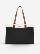 LOVEVOOK Leather Laptop Tote Bag, 15.6" 17.3" 4191