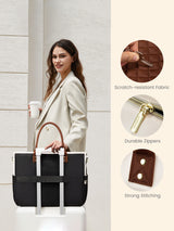 LOVEVOOK Multi-Pocket Laptop Tote Bag , 15.6" 17.3" 4197
