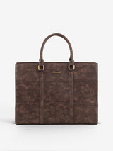 LOVEVOOK 2Pcs Elegant Colorblock Tote Bag, 15.6" 3123