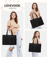 LOVEVOOK Puffer Tote Bag, 15.6" 17" 4233