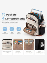 LOVEVOOK Lightweight School Backpack, 15.6" 17", 4511 4511