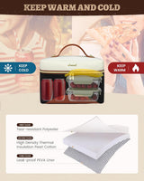 LOVEVOOK Cooler Lunch Bag with Adjustable Shoulder Strap 3225