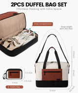 LOVEVOOK 2Pcs Puffer Travel Duffel Bag 4293