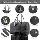 LOVEVOOK 5Pcs Quilted Diaper Tote Bag 2032