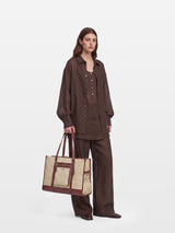 The Anchor Collection Tote Bag, C0004, Cognac