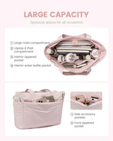 LOVEVOOK 2Pcs Lightweight Puffy Tote Bag 4291