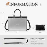 LOVEVOOK 2Pcs Leather Computer Bag, 15.6" 17.3" 3052