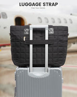LOVEVOOK 2Pcs Lightweight Puffer Tote Bag, 15.6" 17" 30800