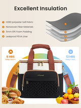 LOVEVOOK Insulated Lunch Tote Bag 13L/18L 5357