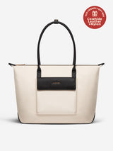 LOVEVOOK Grace Laptop Tote, Cream Brown 5277