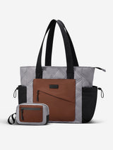 LOVEVOOK 2Pcs Quilted Puffer Tote Bag, 15.6" 17.3" 4408