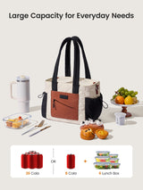 LOVEVOOK Quilted Insulated Lunch Bag 15L/18L 5609