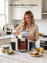LOVEVOOK Quilted Insulated Lunch Bag 15L/18L 5609