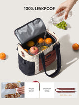 LOVEVOOK Quilted Insulated Lunch Bag 15L/18L 5609