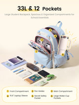 LOVEVOOK School Backpack,5590 5590