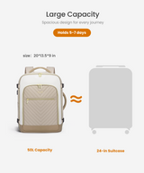 LOVEVOOK 4Pcs Large Travel Backpack, 40L/50L 2214