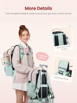 LOVEVOOK School Backpack with Lunch Bag 5562