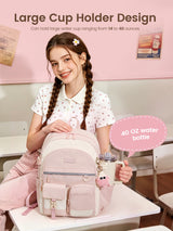 LOVEVOOK Cute School Backpack with Lunch Bag 5568