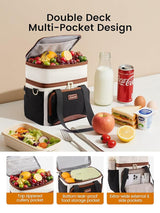 LOVEVOOK Insulated Lunch Tote Bag 15L/22L 5362